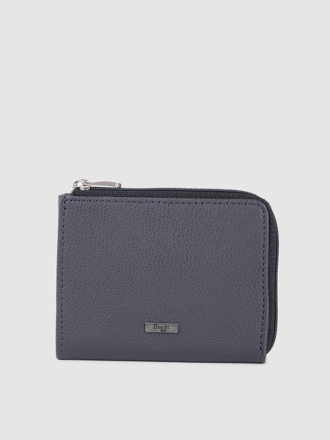 

Baggit Men Navy Blue Solid Card Holder