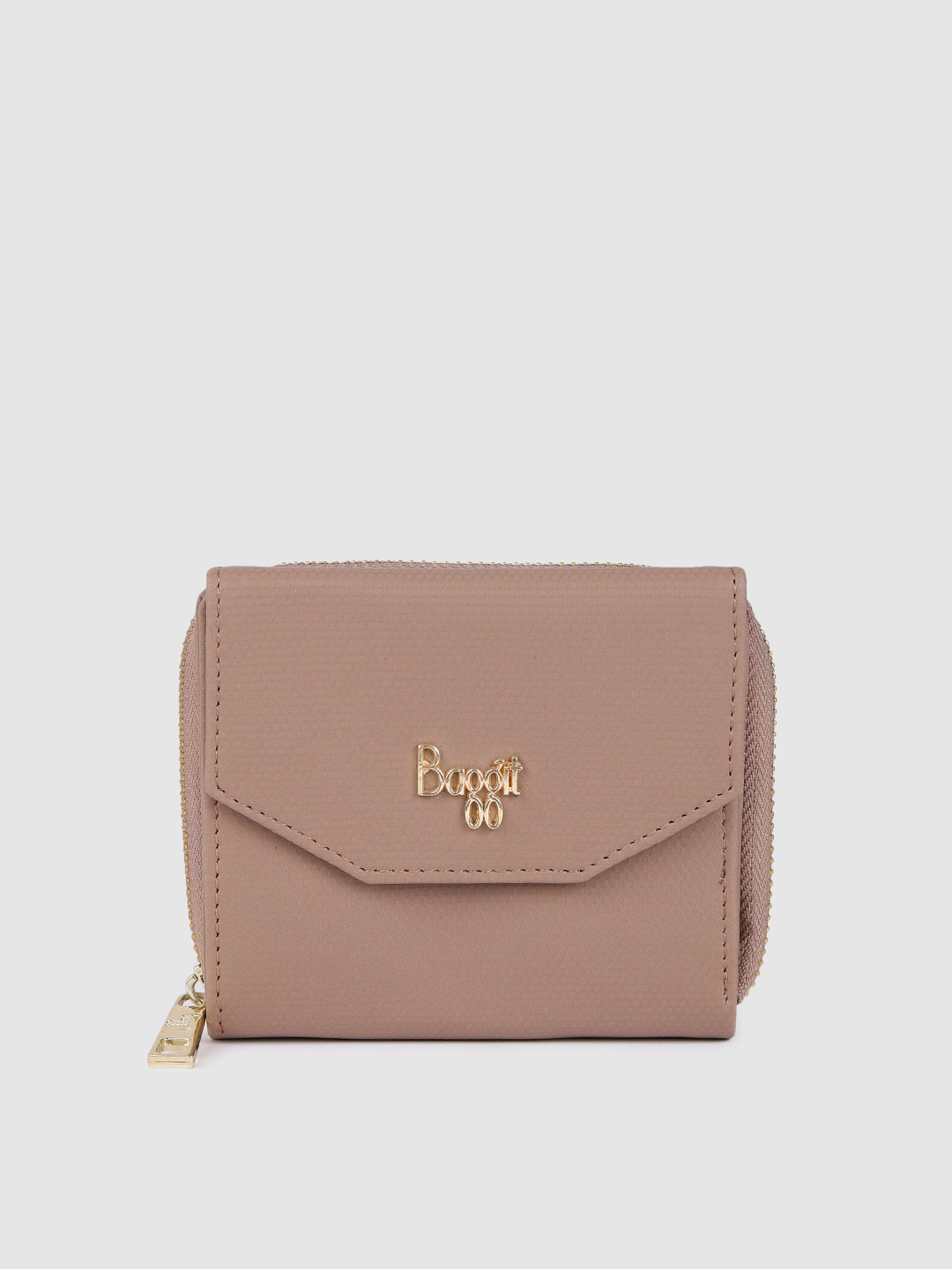 

Baggit Women Pink Printed Three Fold Wallet