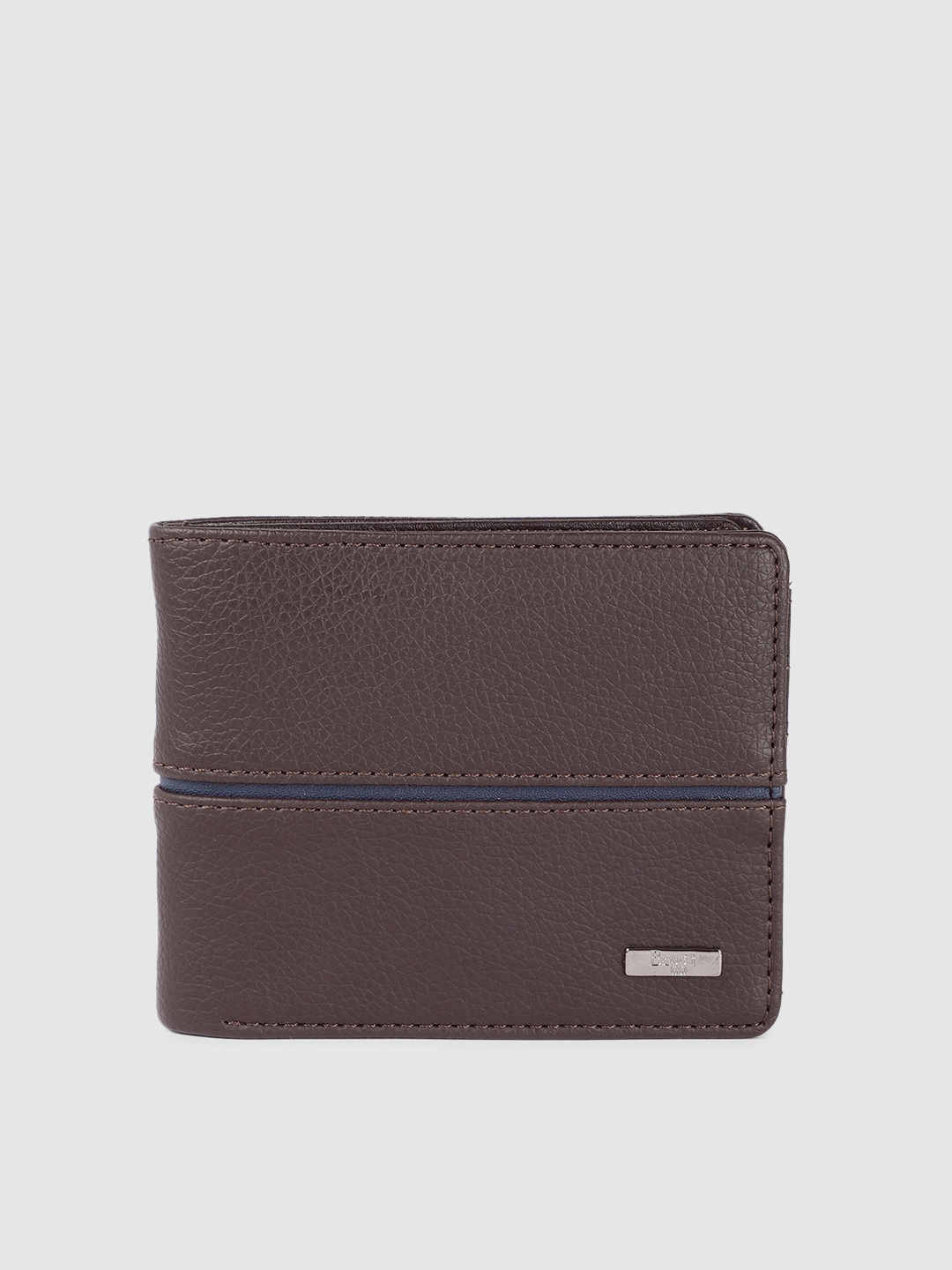 

Baggit Men Brown Solid Two Fold Wallet
