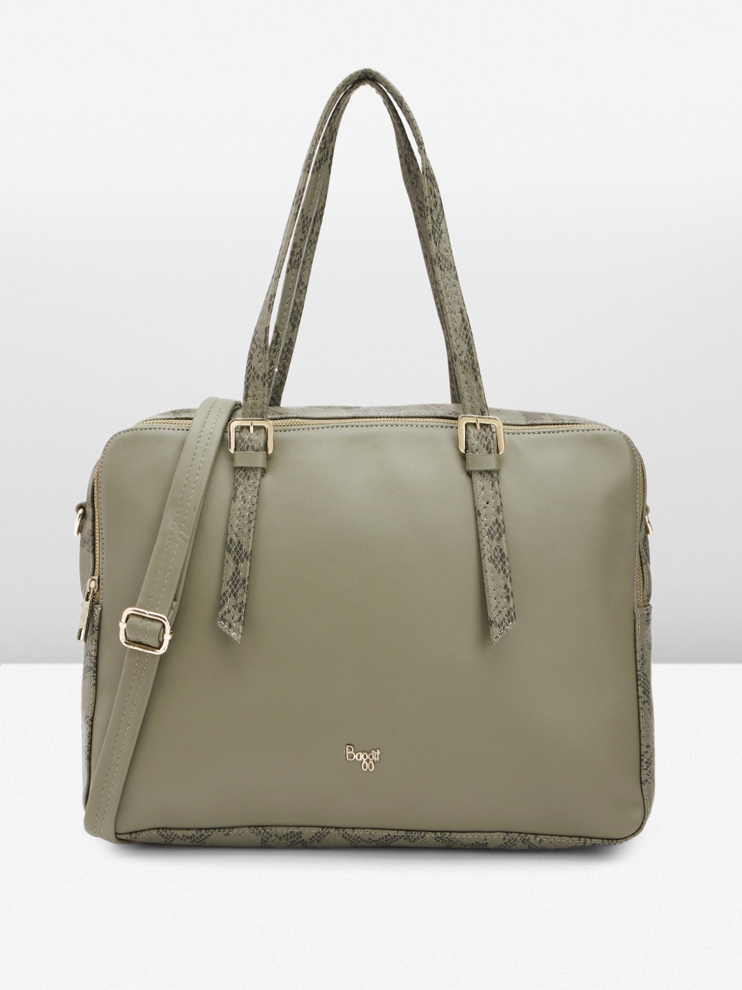 

Baggit Women Solid Shoulder Bag, Olive