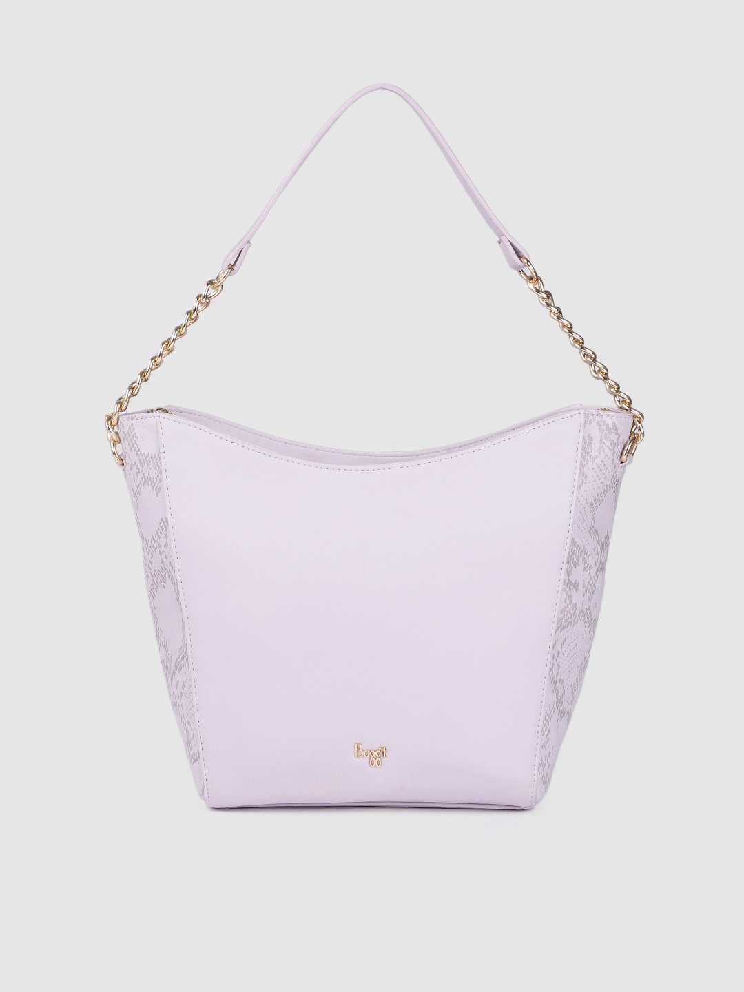 

Baggit Women Lavender Animal Textured PU Structured Hobo Bag