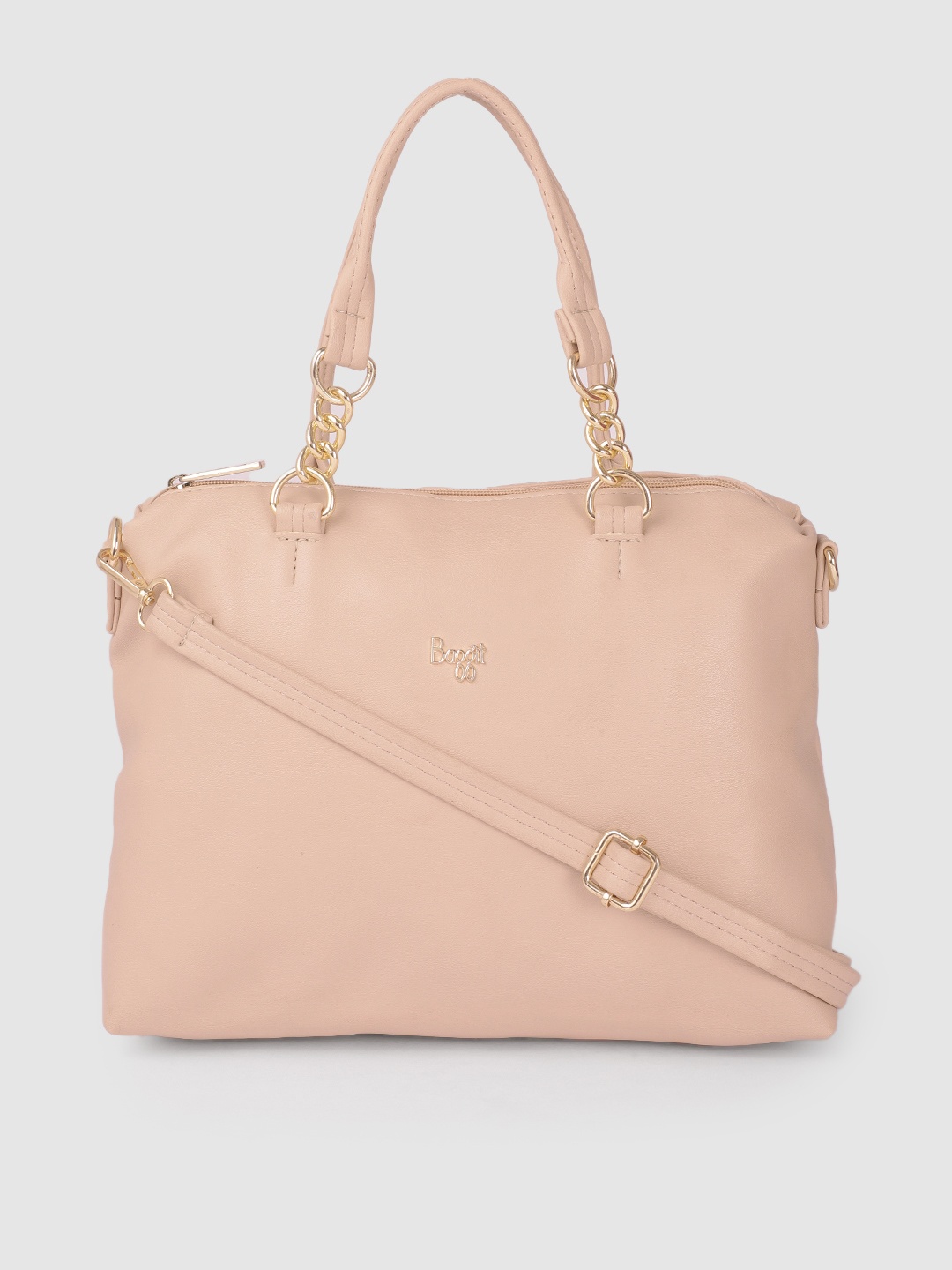 

Baggit Beige Solid Handheld Bag