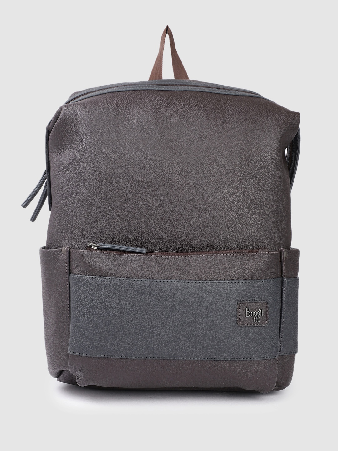 

Baggit Men Solid Backpack, Brown