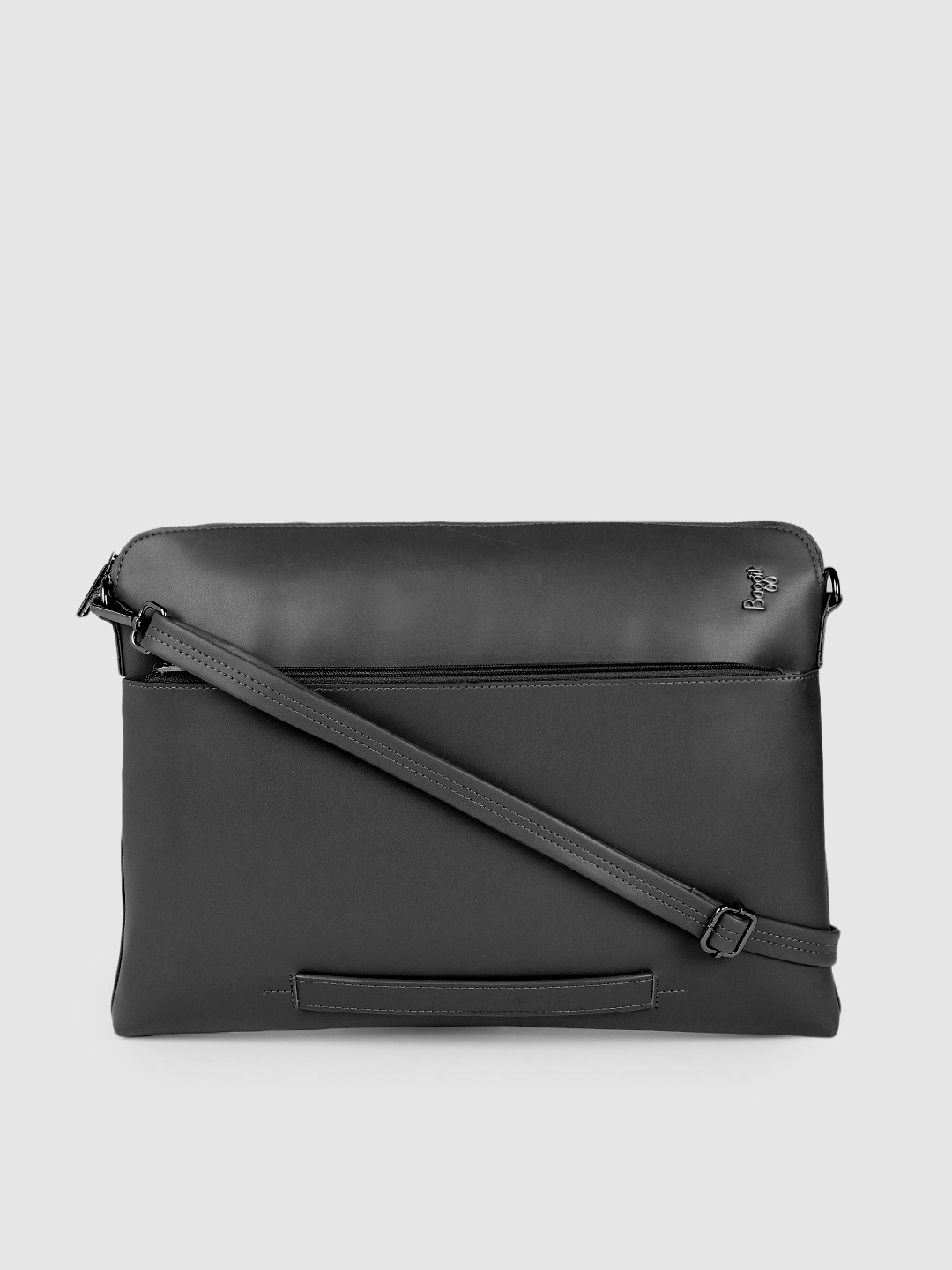 

Baggit Men Black Solid Laptop Bag