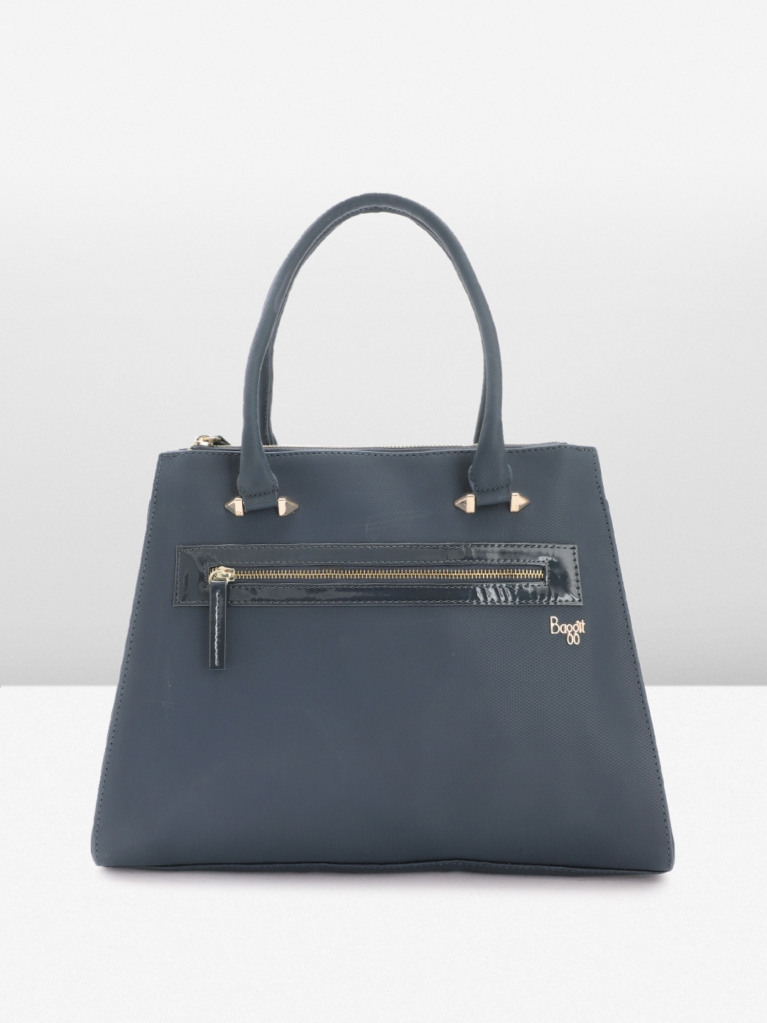 

Baggit Women Textured Handheld Bag, Navy blue