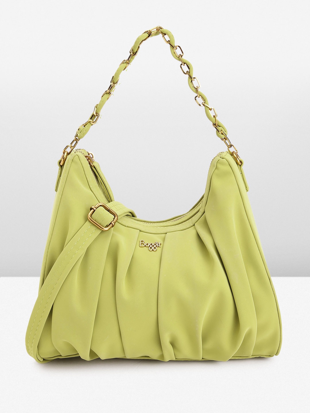 

Baggit Women Structured Handheld Bag, Green
