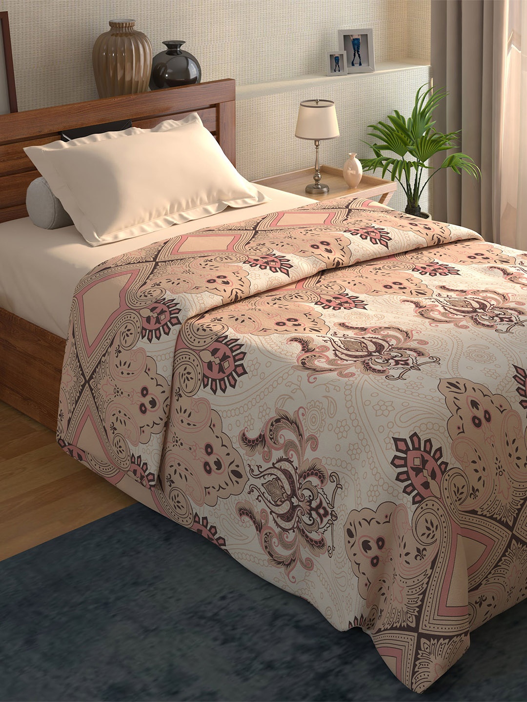 

Home Centre Printed Summer 233 GSM Single Bed Blanket, Off white