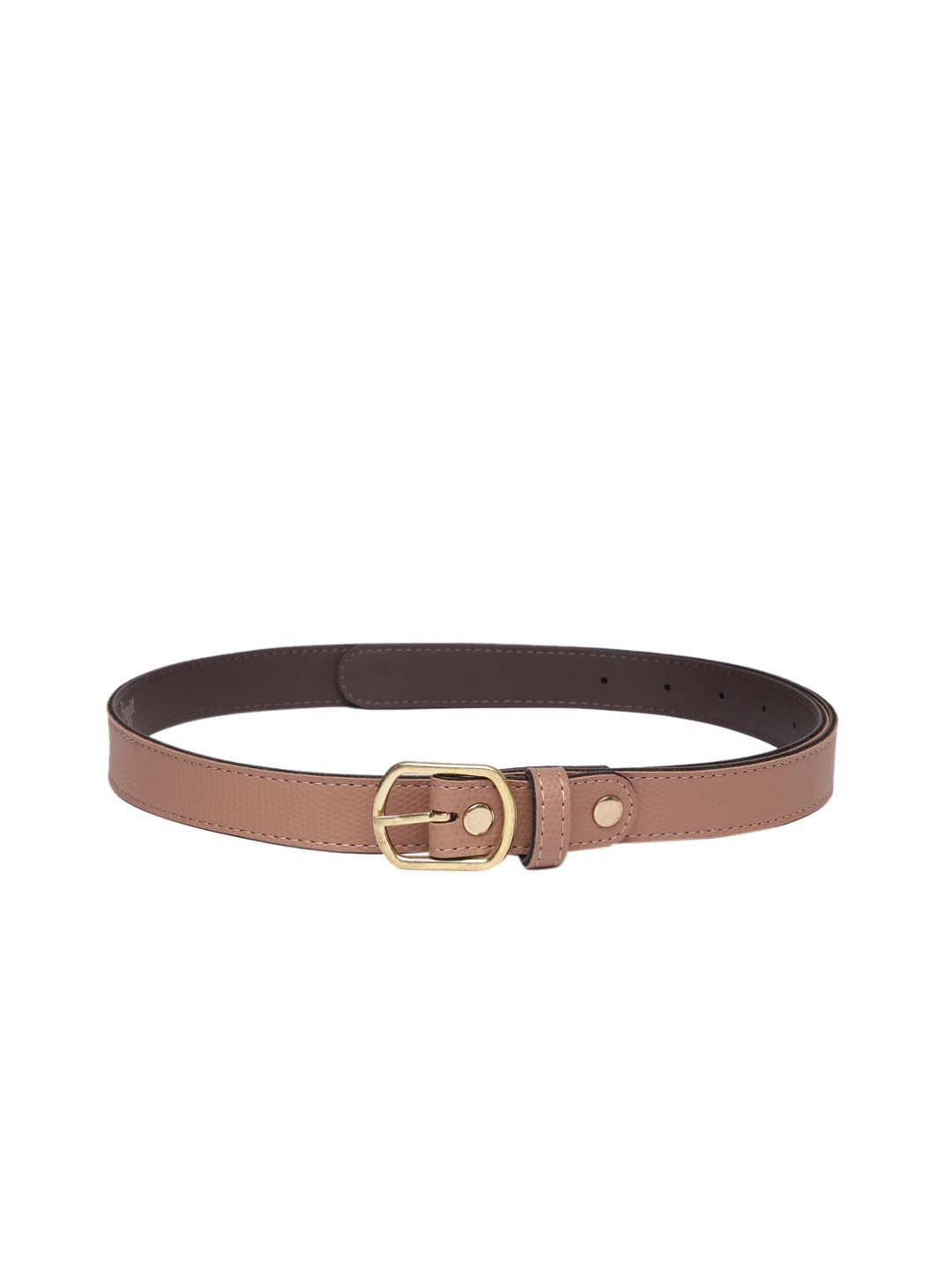 

Baggit Women Textured Slim Belt, Beige