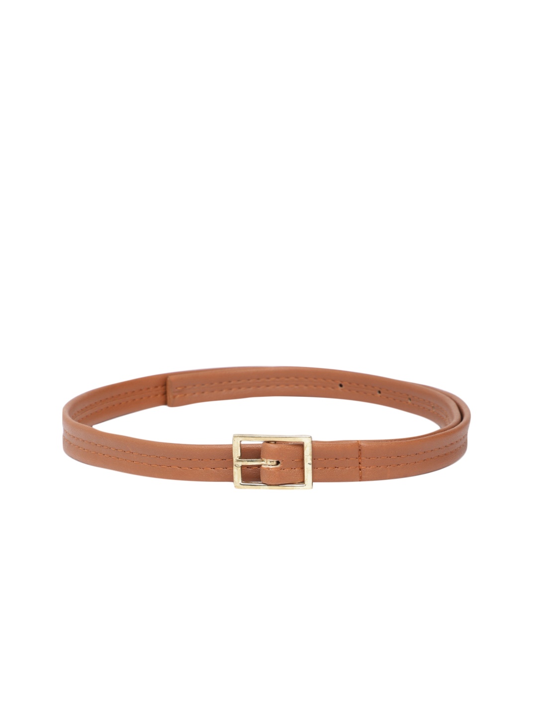 

Baggit Women Textured Slim Belt, Tan