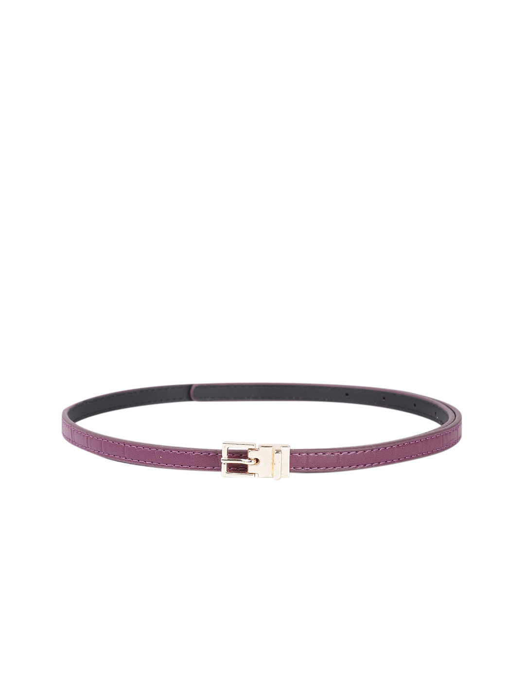 

Baggit Women Solid Slim Belt, Purple