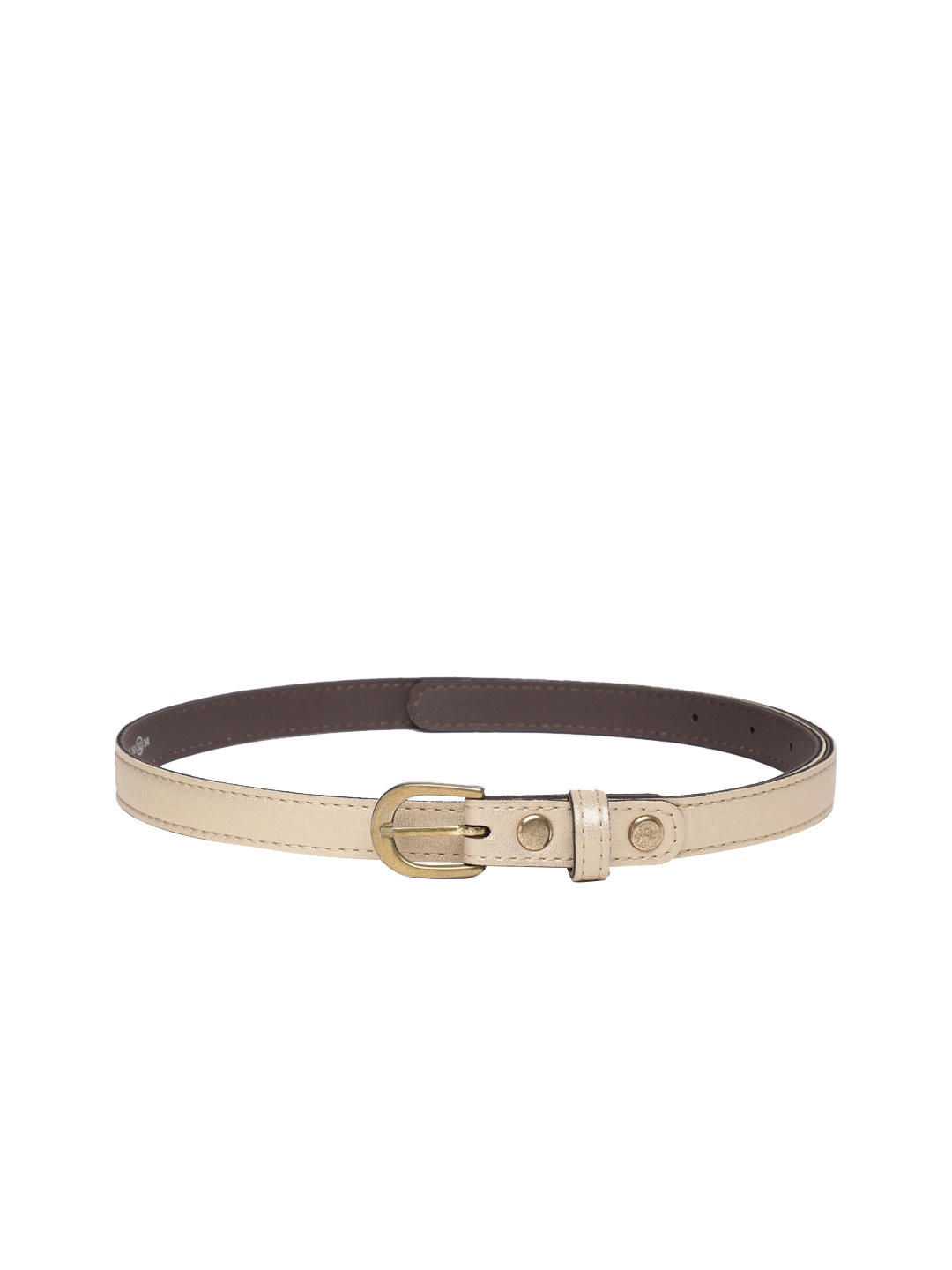

Baggit Women Solid Glittery Belt, Gold