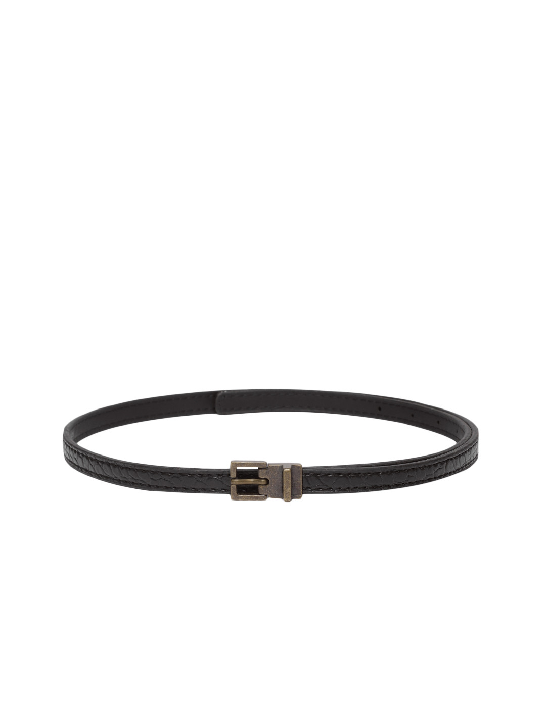 

Baggit Women Textured Slim Belt, Black