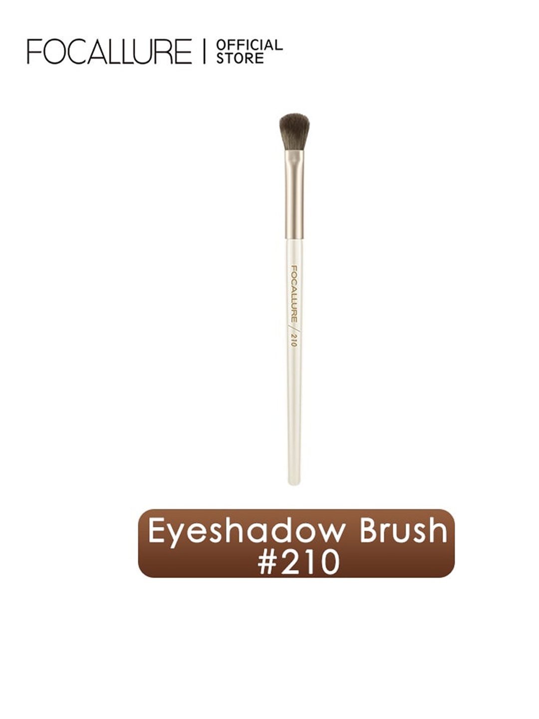 

FOCALLURE Matte Aluminum Ferrule Eyeshadow Makeup Brush 210 - Gold Toned