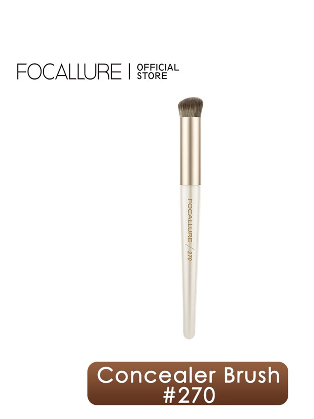 

FOCALLURE Gold-Toned Concealer Brush