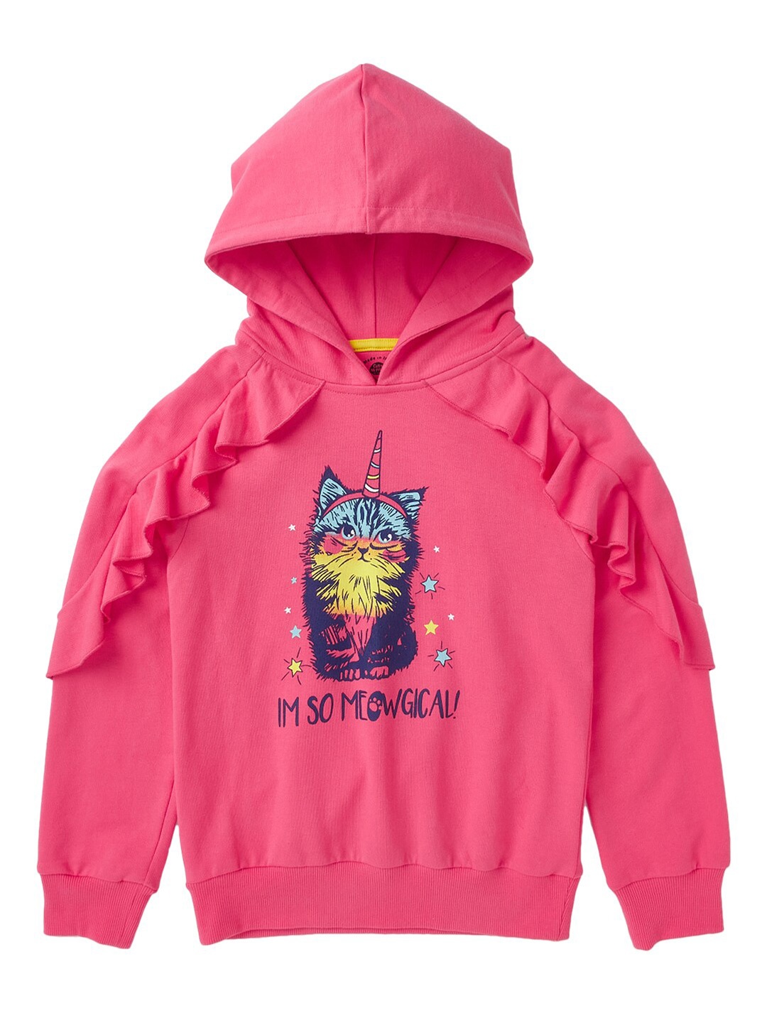

Cub McPaws Girls Printed Hooded Sweatshirt, Pink