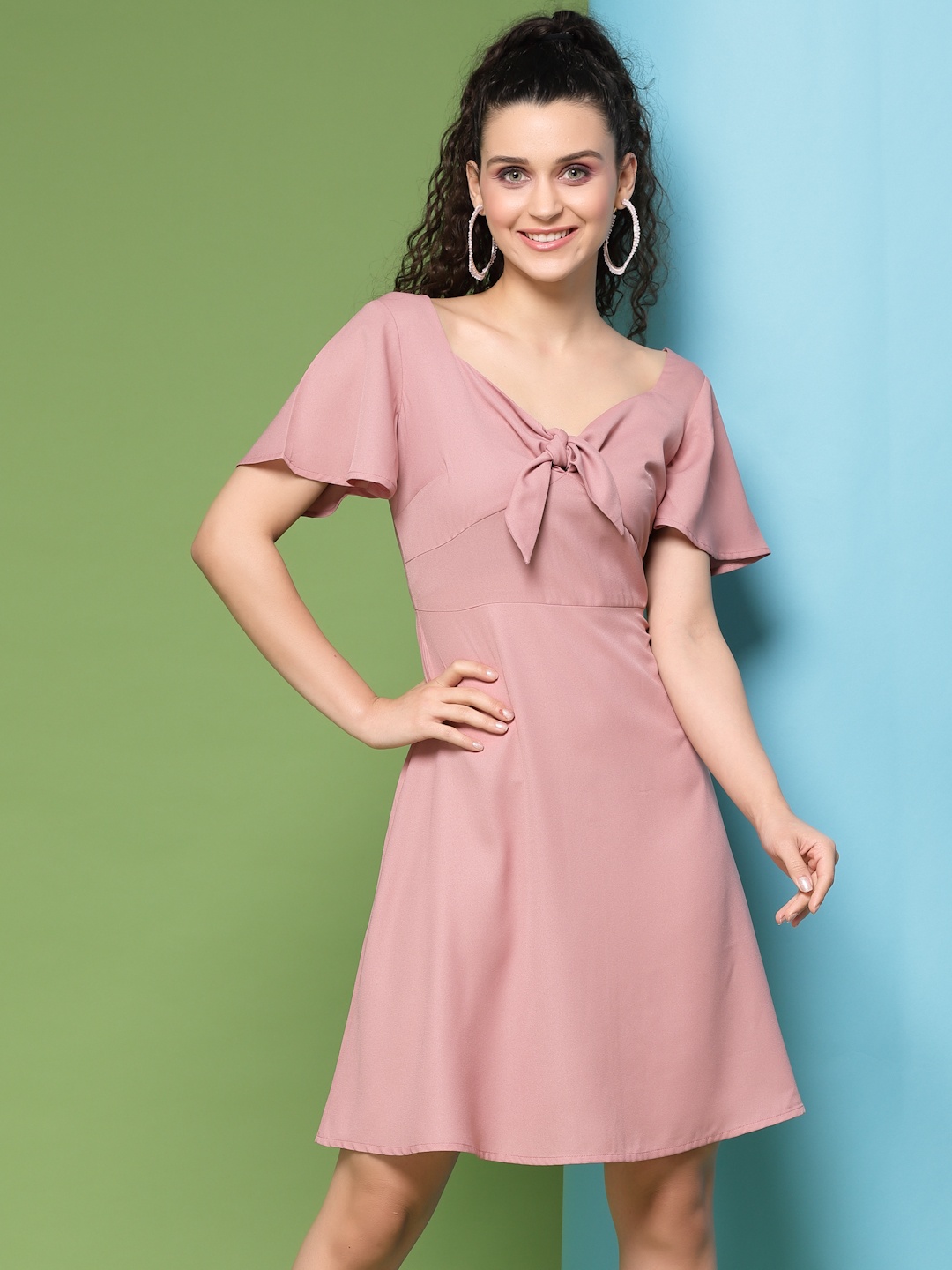 

KASSUALLY Women Pink A-Line Dress