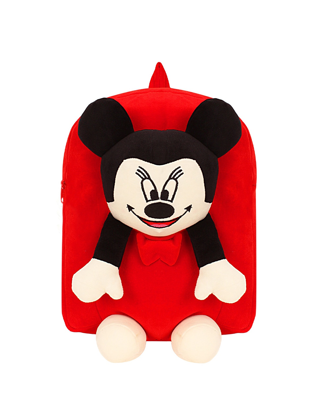 

Frantic Kids Mickey Mouse Velvet Backpack, Red