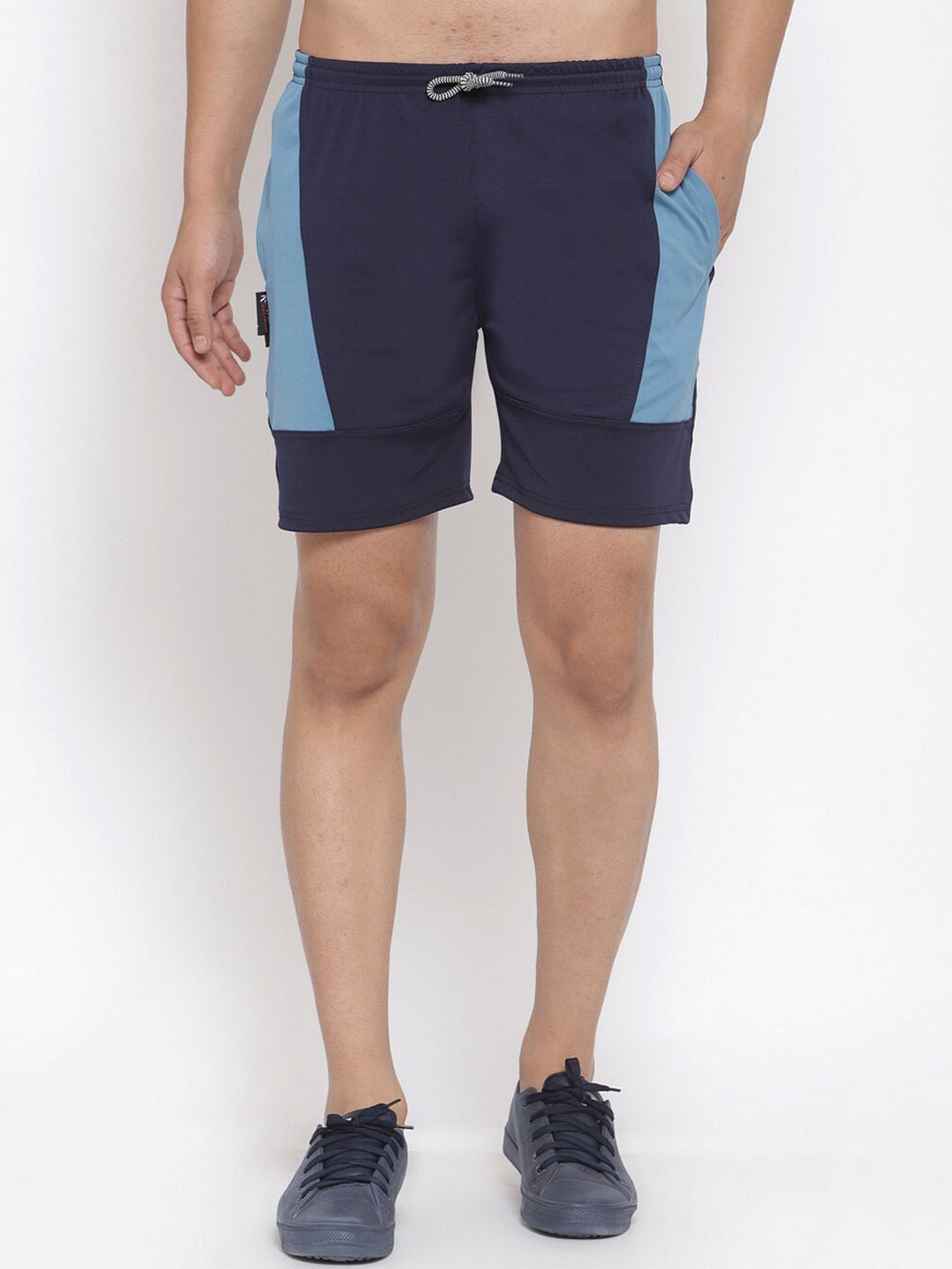 

KLOTTHE Men Blue Colorblocked Shorts