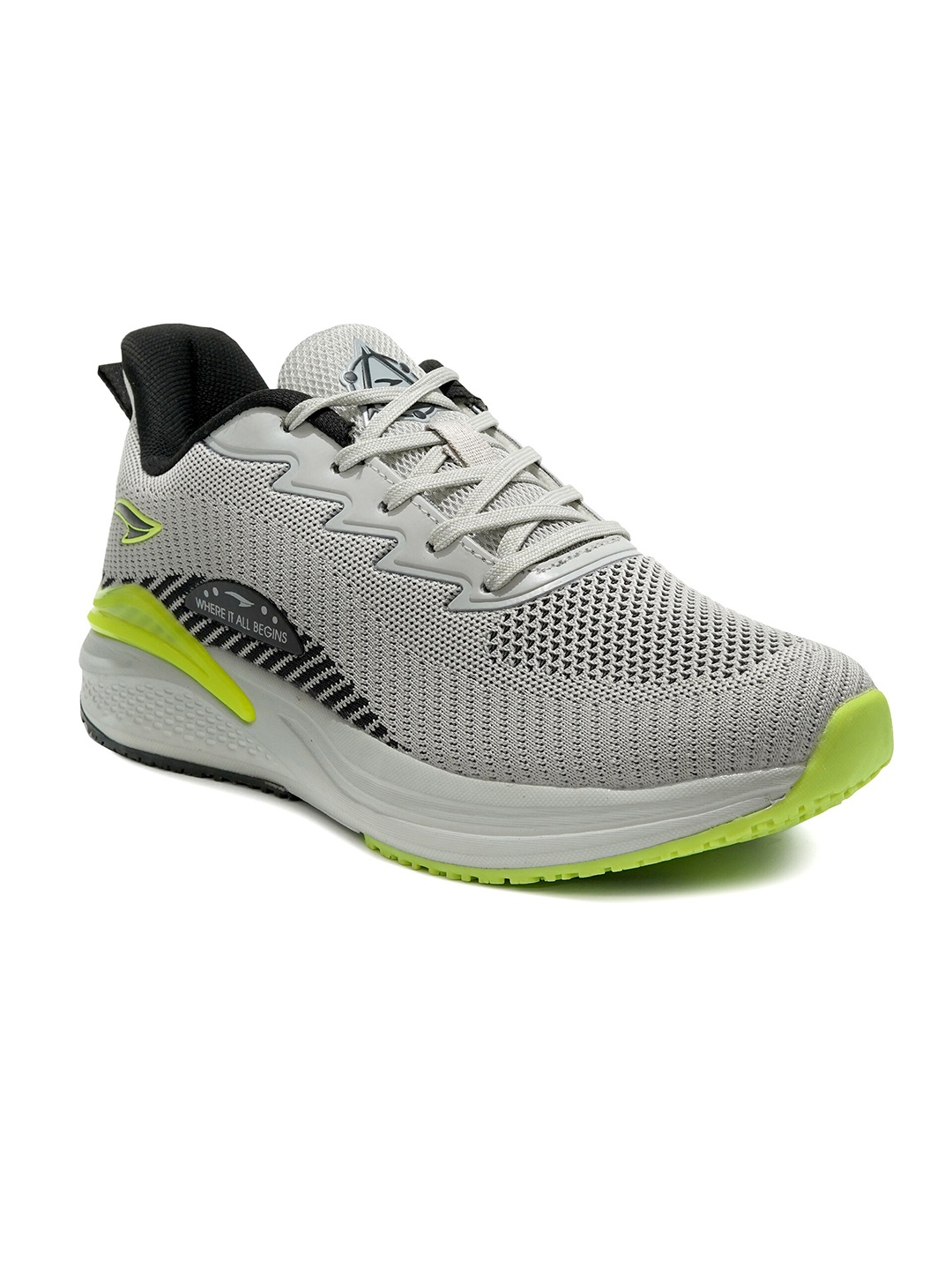 

ASIAN Men Mesh Running Non-Marking Shoes, Grey