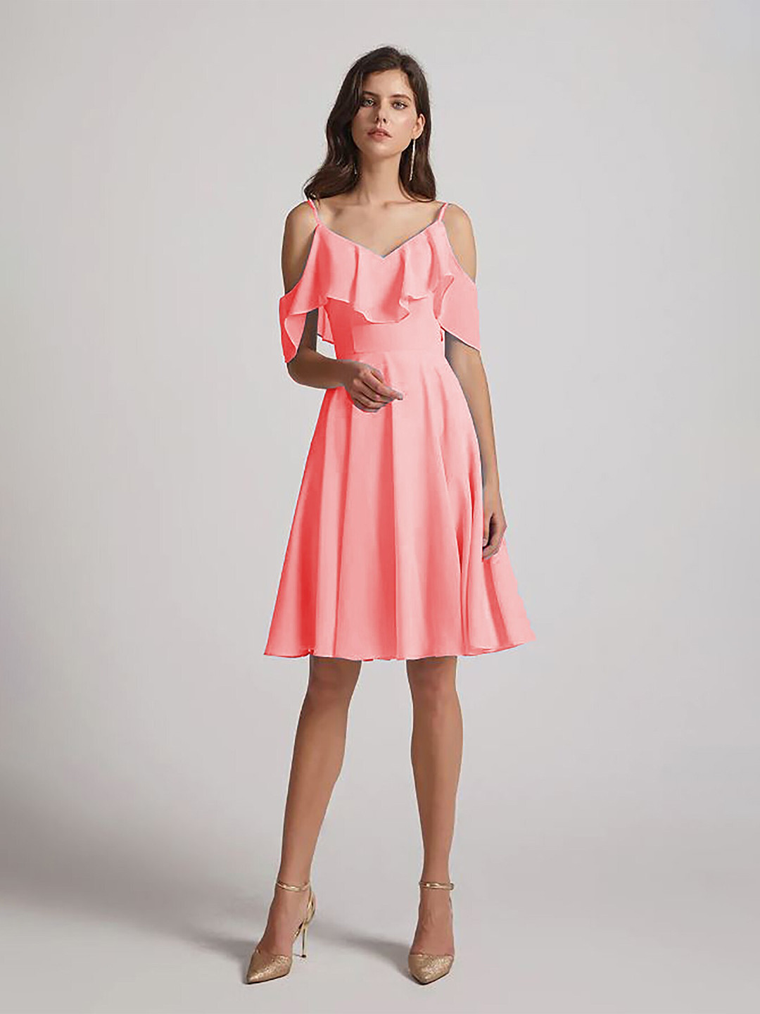 

La Aimee Women Pretty Pink Solid Dress