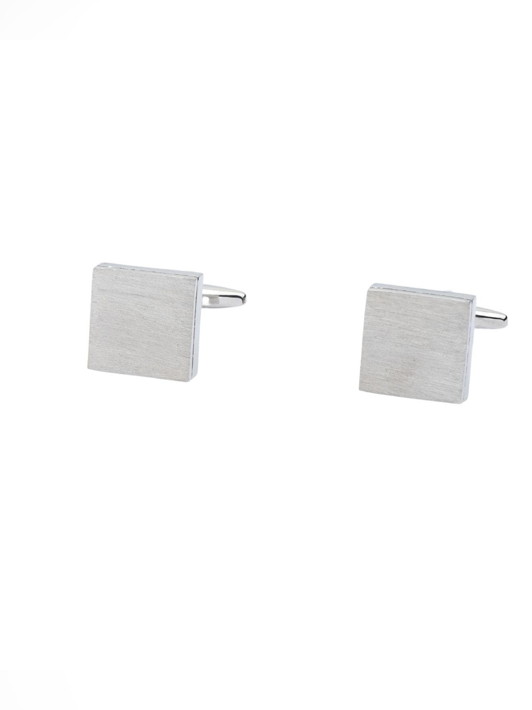 

The Tie Hub Men Silver-Toned Brass Cufflink