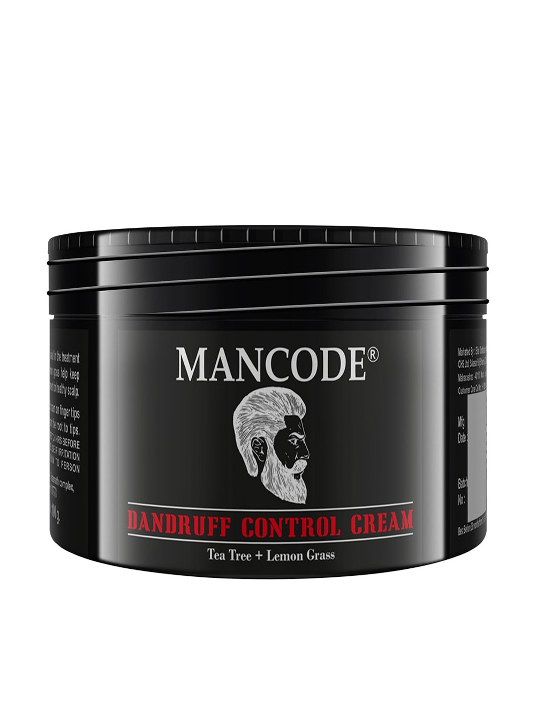 

MANCODE Dandruff Control Cream with Tea Tree & Lemongrass 100 g, Black