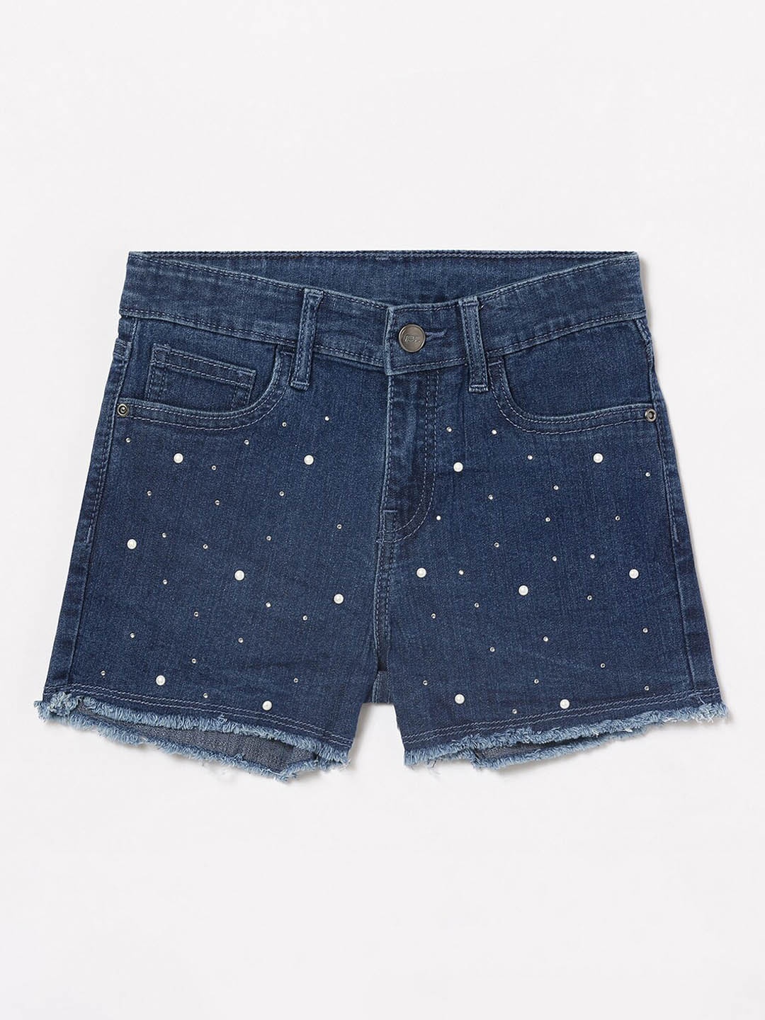 

Fame Forever by Lifestyle Girls Blue Printed Denim Shorts