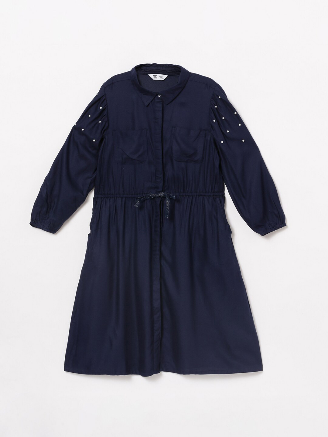 

Fame Forever by Lifestyle Navy Blue Shirt Dress