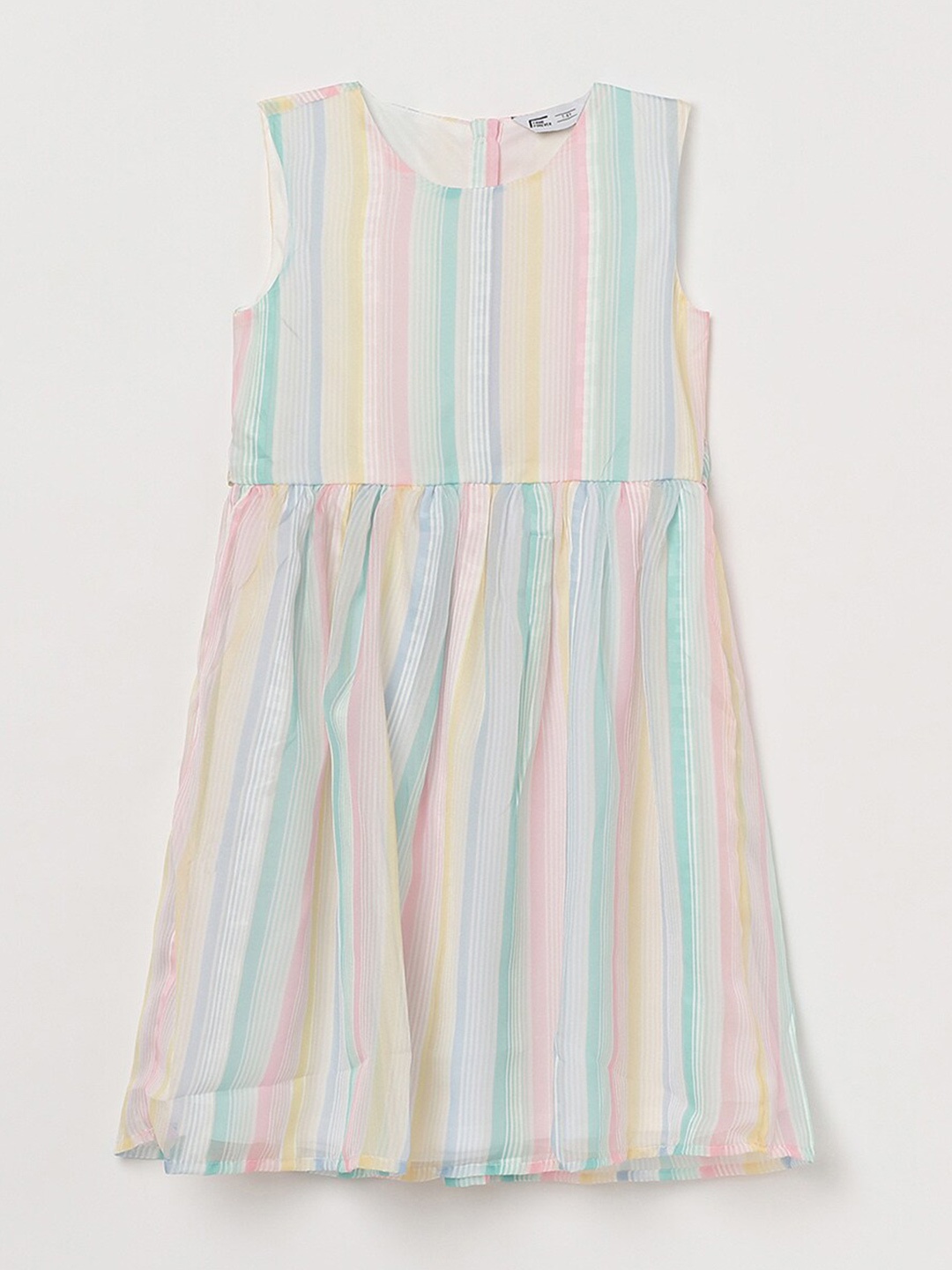 

Fame Forever by Lifestyle Multicoloured Striped A-Line Dress, Multi