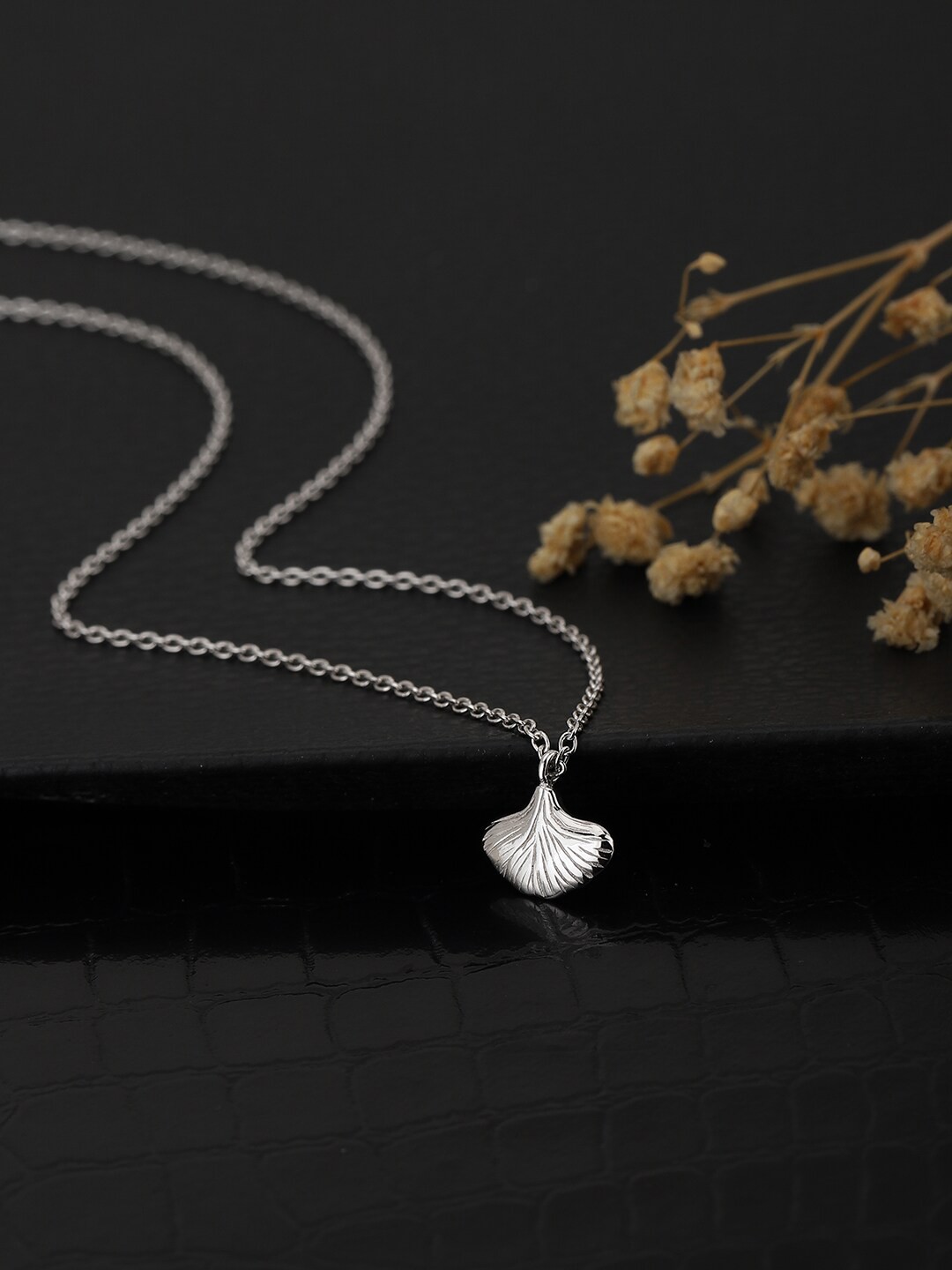 

VANBELLE Silver-Toned Sterling Silver Rhodium-Plated Necklace