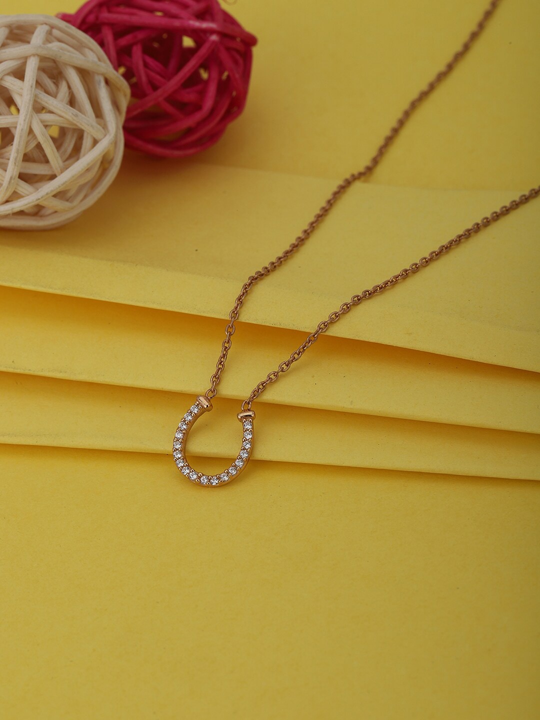 

VANBELLE Rose Gold-Plated Sterling Silver Necklace