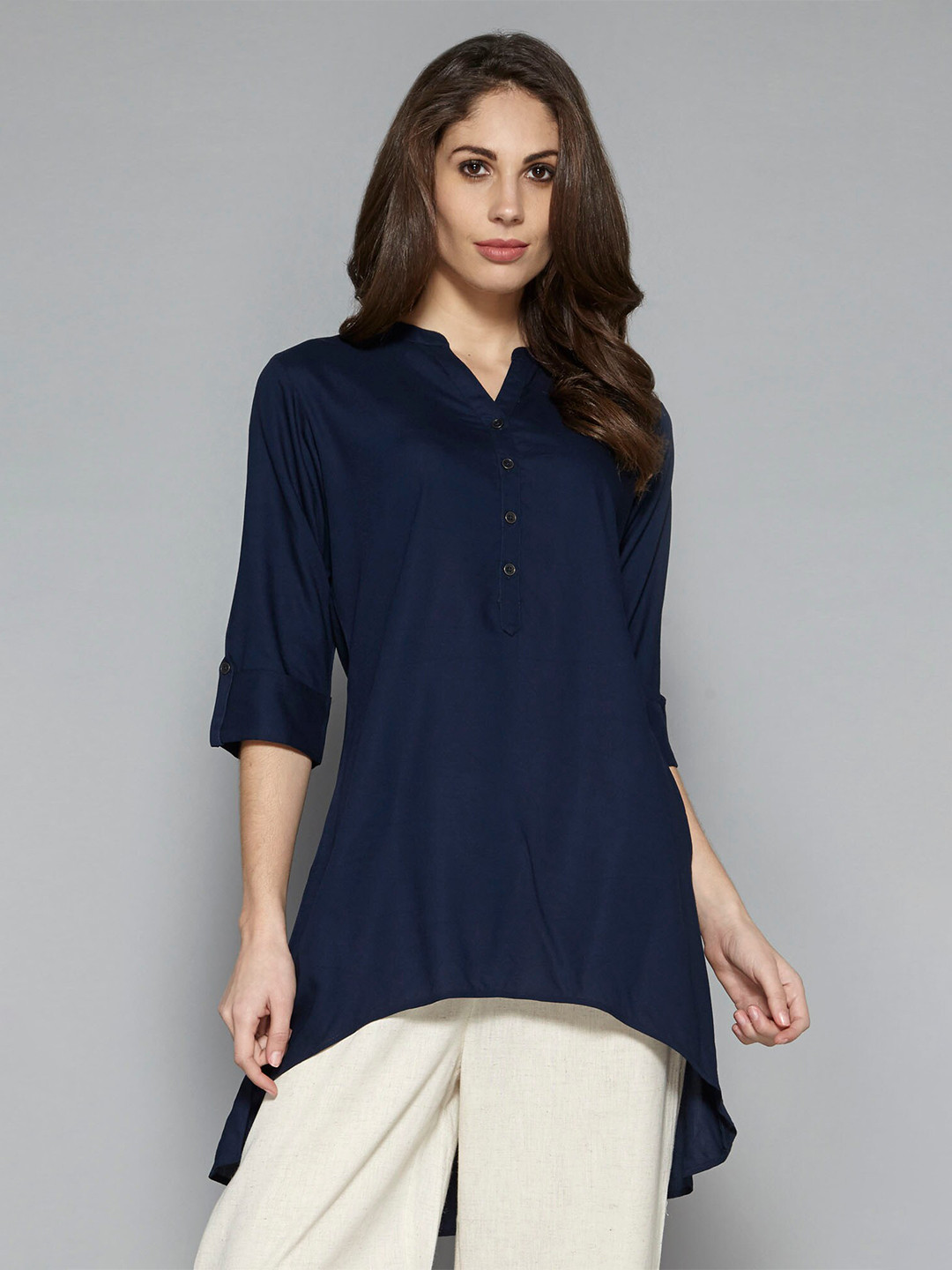 

Pistaa Navy Blue Kurti