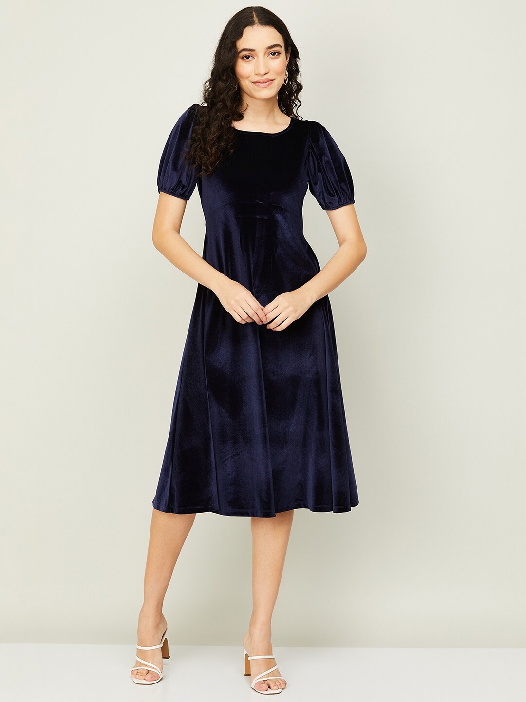 

CODE by Lifestyle Blue A-Line Midi Dress