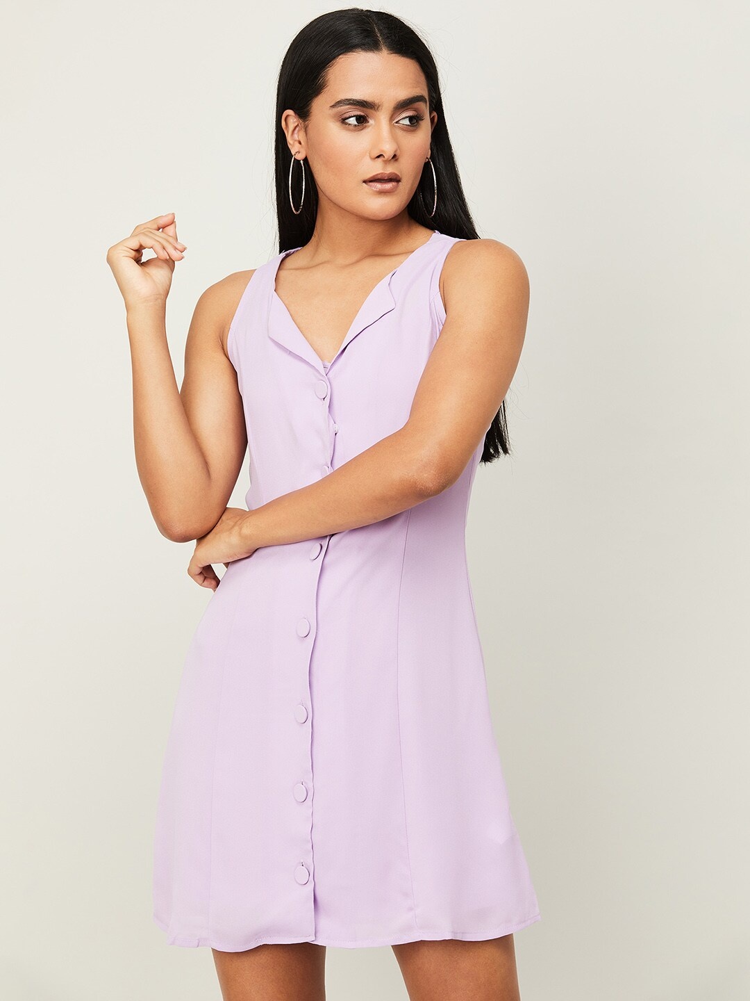 

Ginger by Lifestyle Purple A-Line Dress