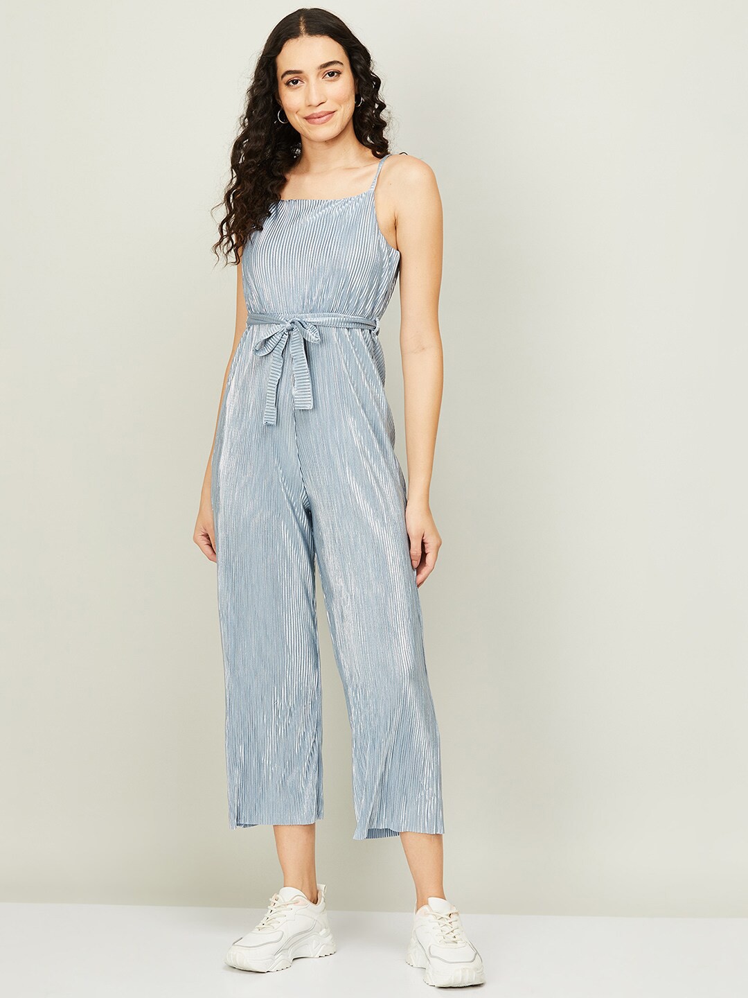 

Ginger by Lifestyle Blue Striped A-Line Midi Dress