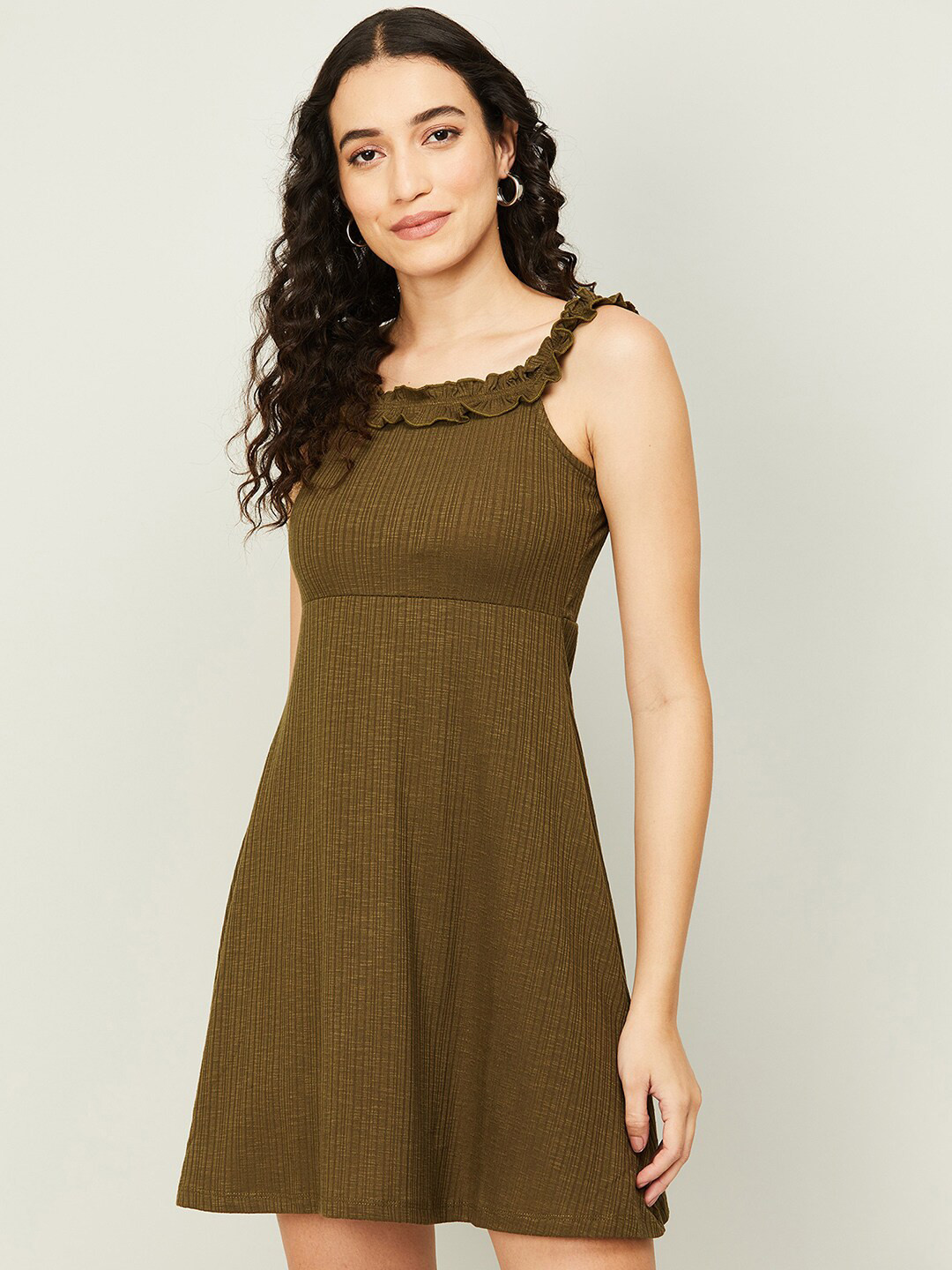 

Ginger by Lifestyle Green Striped Dress