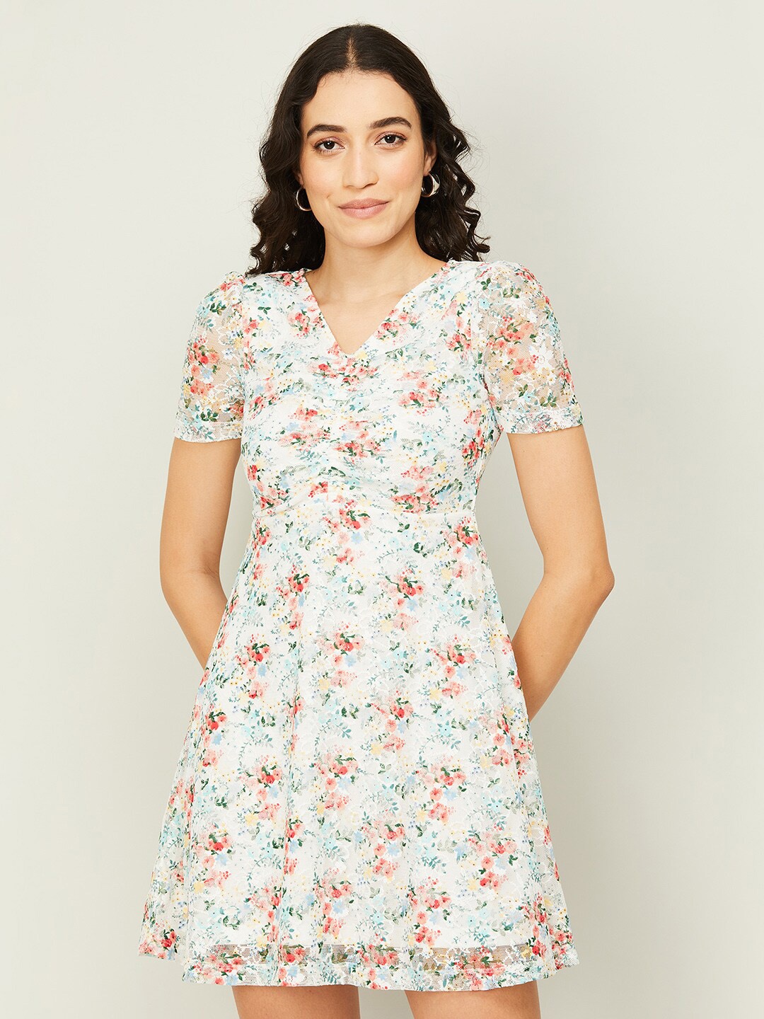 

Ginger by Lifestyle White Floral Dress