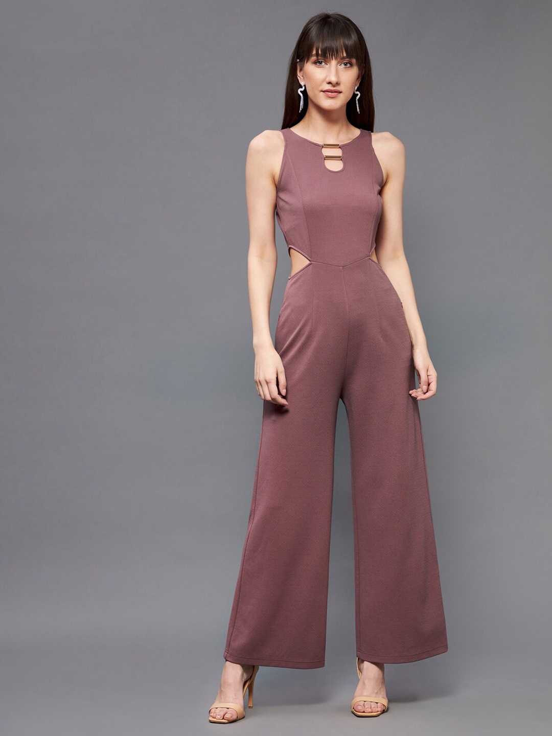 

Miss Chase Mauve Basic Jumpsuit