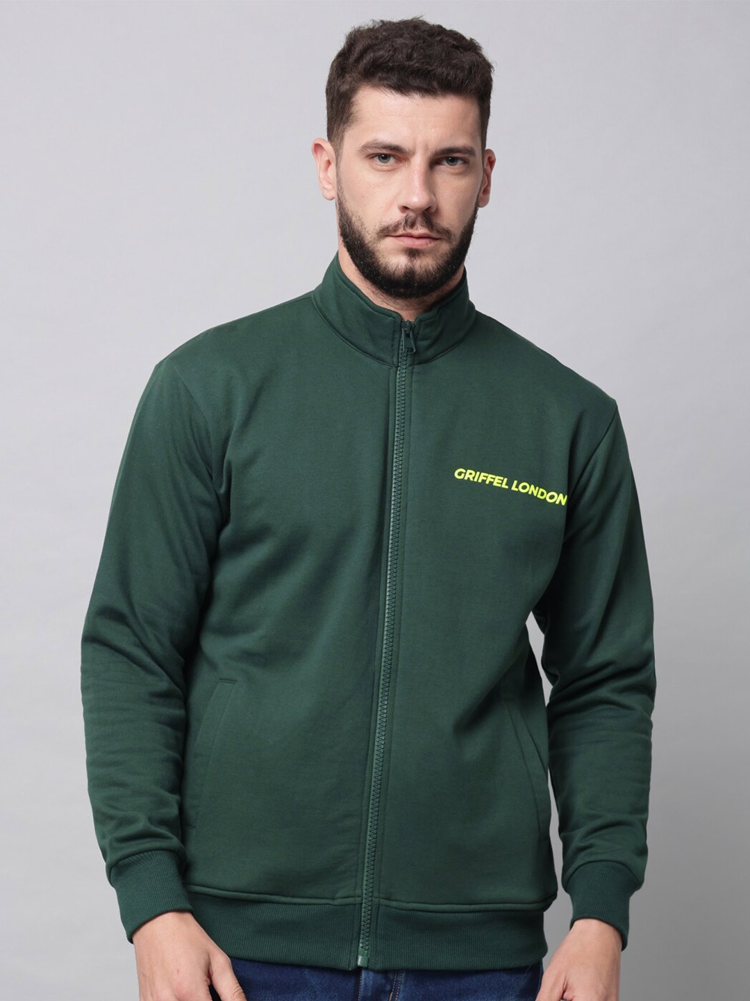 

GRIFFEL Men Peach-Coloured Sweatshirt