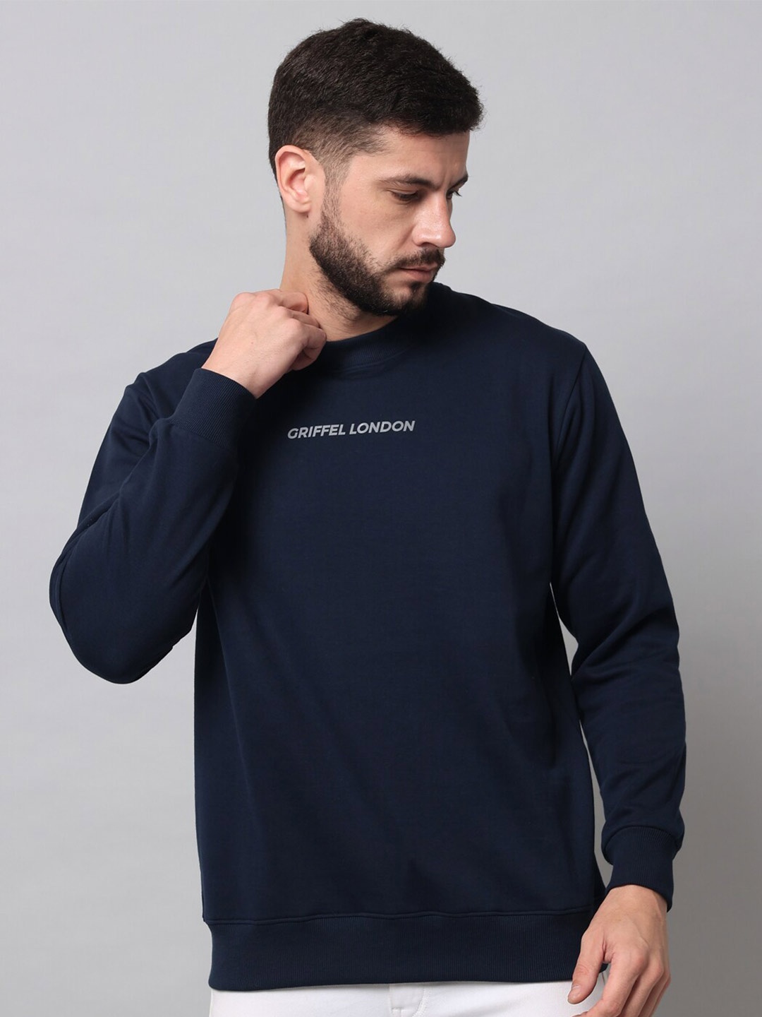 

GRIFFEL Men Green Sweatshirt