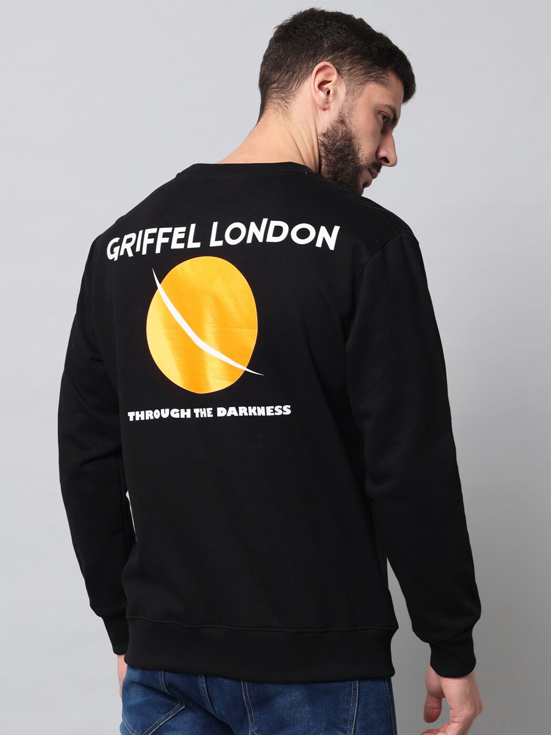 

GRIFFEL Men Black Sweatshirt