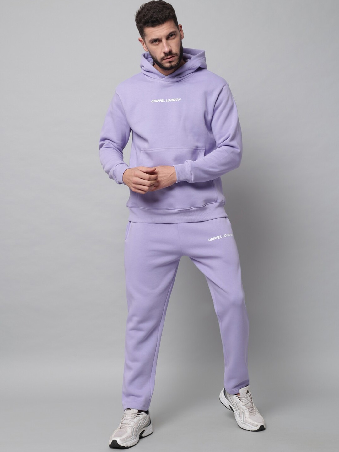 

GRIFFEL Men Purple Solid Tracksuits
