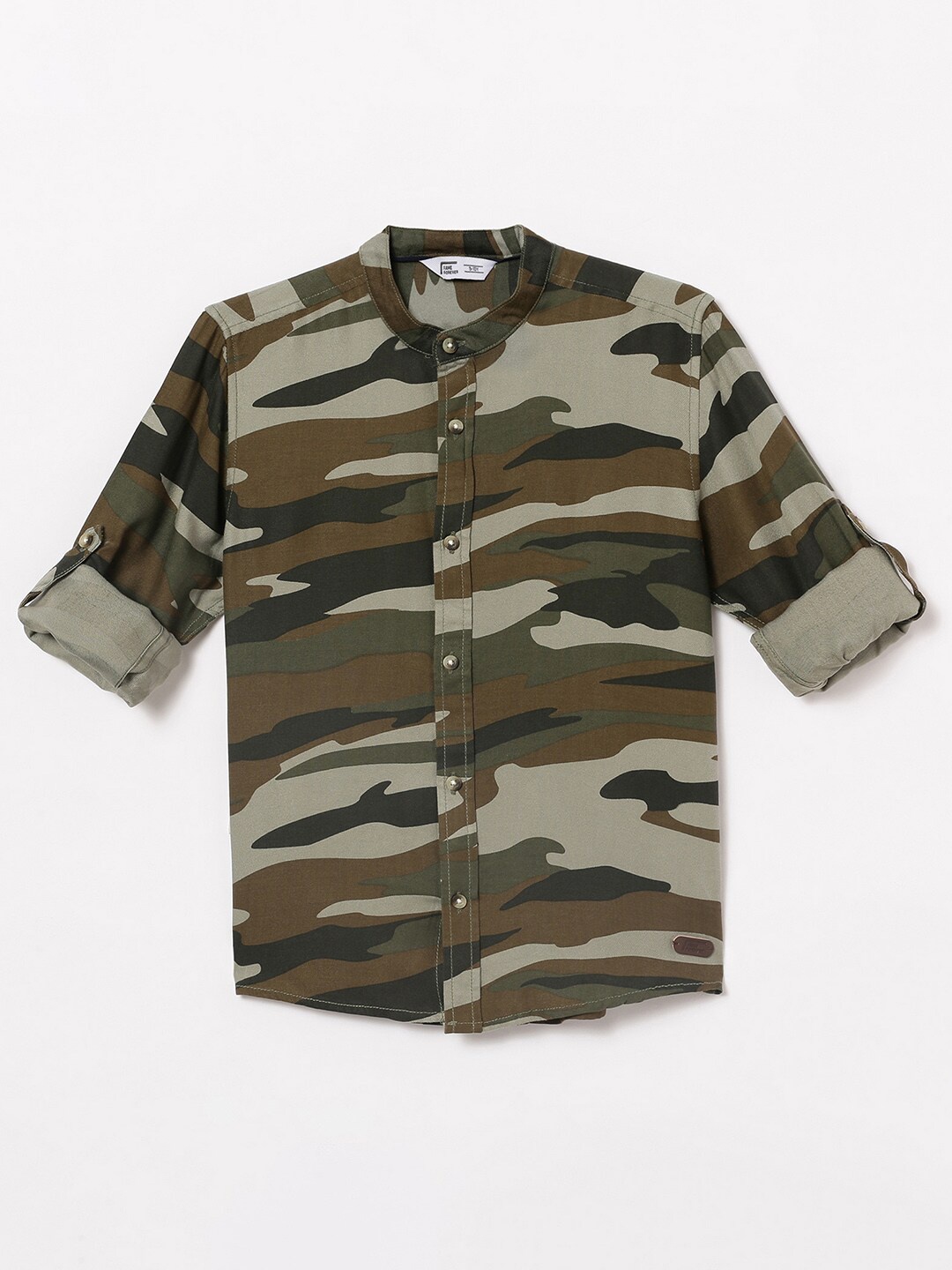 

Fame Forever by Lifestyle Boys Teal Printed Casual Shirt