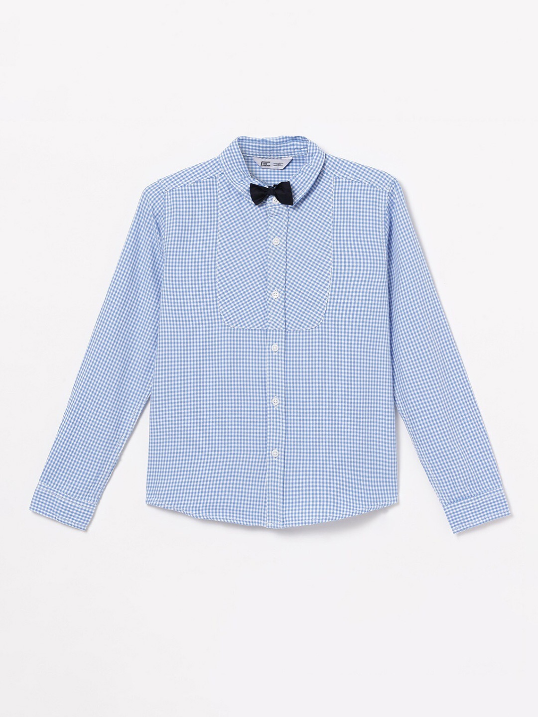 

Fame Forever by Lifestyle Boys Navy Blue Micro Checks Checked Casual Shirt