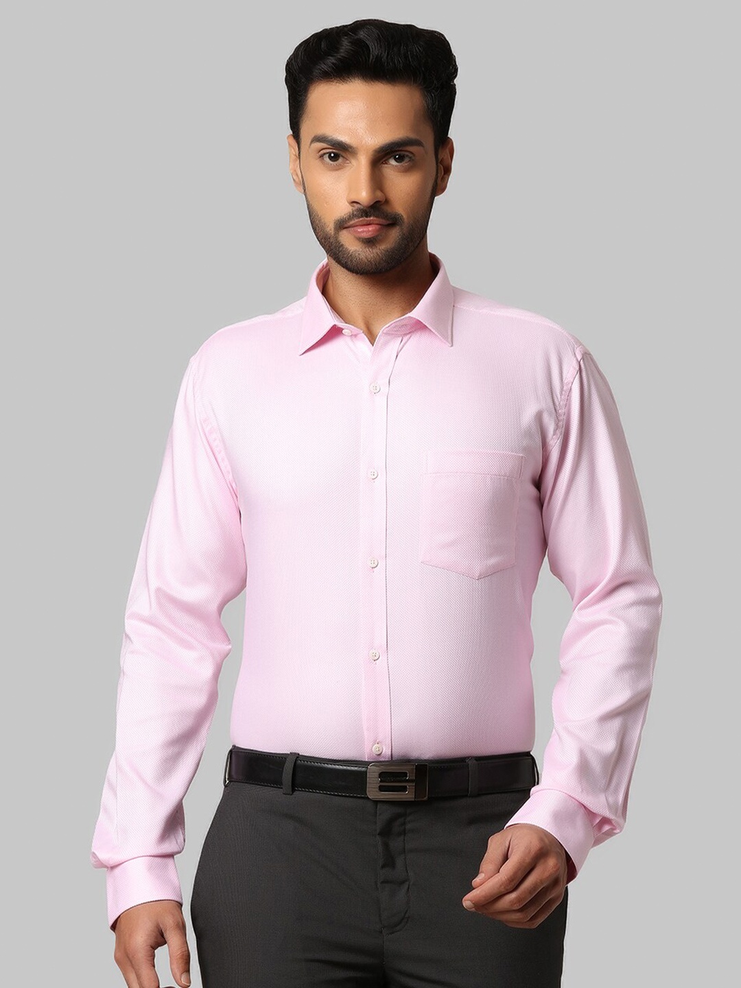 

Park Avenue Men Red Slim Fit Formal Shirt