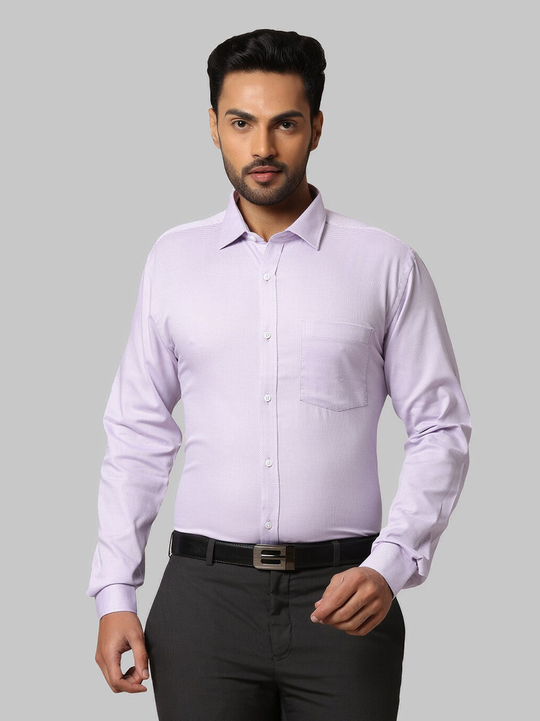 

Park Avenue Men Purple Slim Fit Formal Shirt