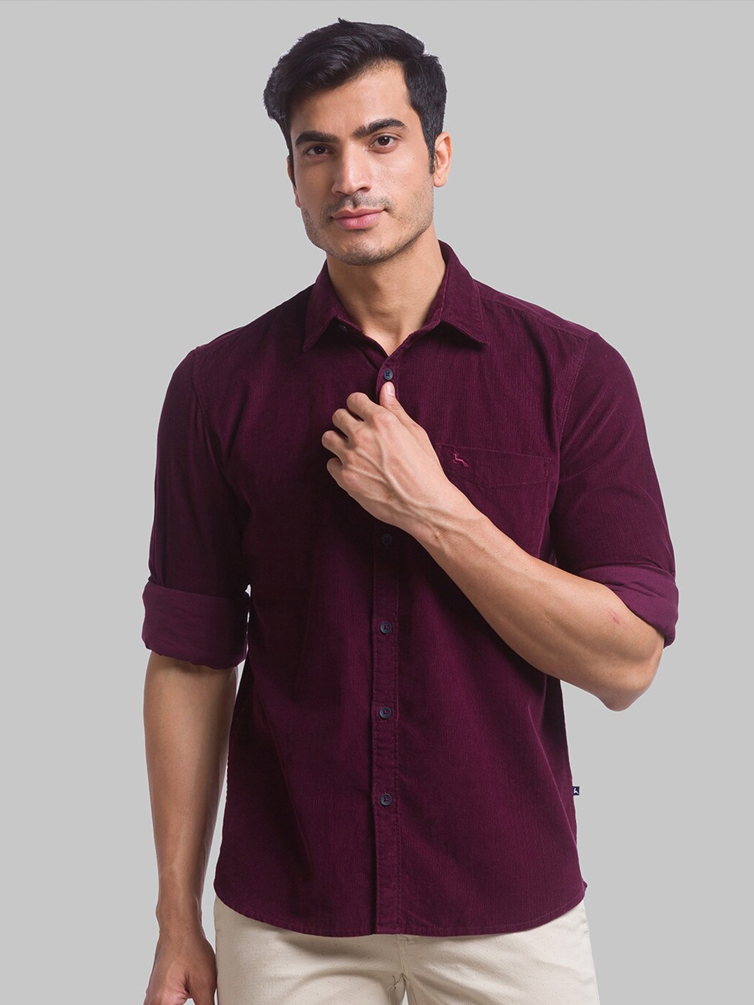 

Parx Men Red Slim Fit Casual Shirt