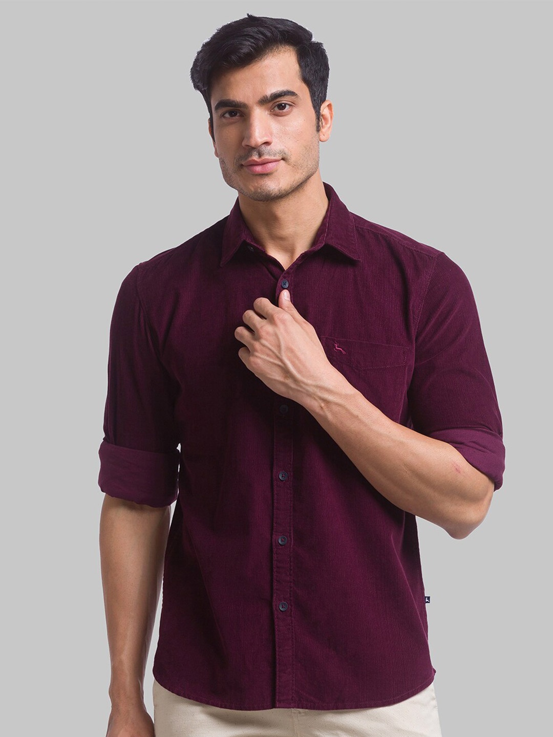 

Parx Men Red Slim Fit Casual Shirt