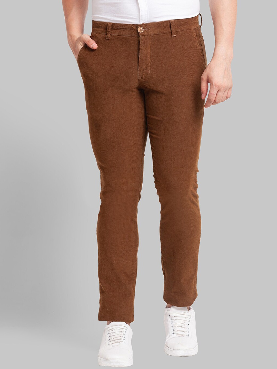 

Parx Men Khaki Tapered Fit Trousers