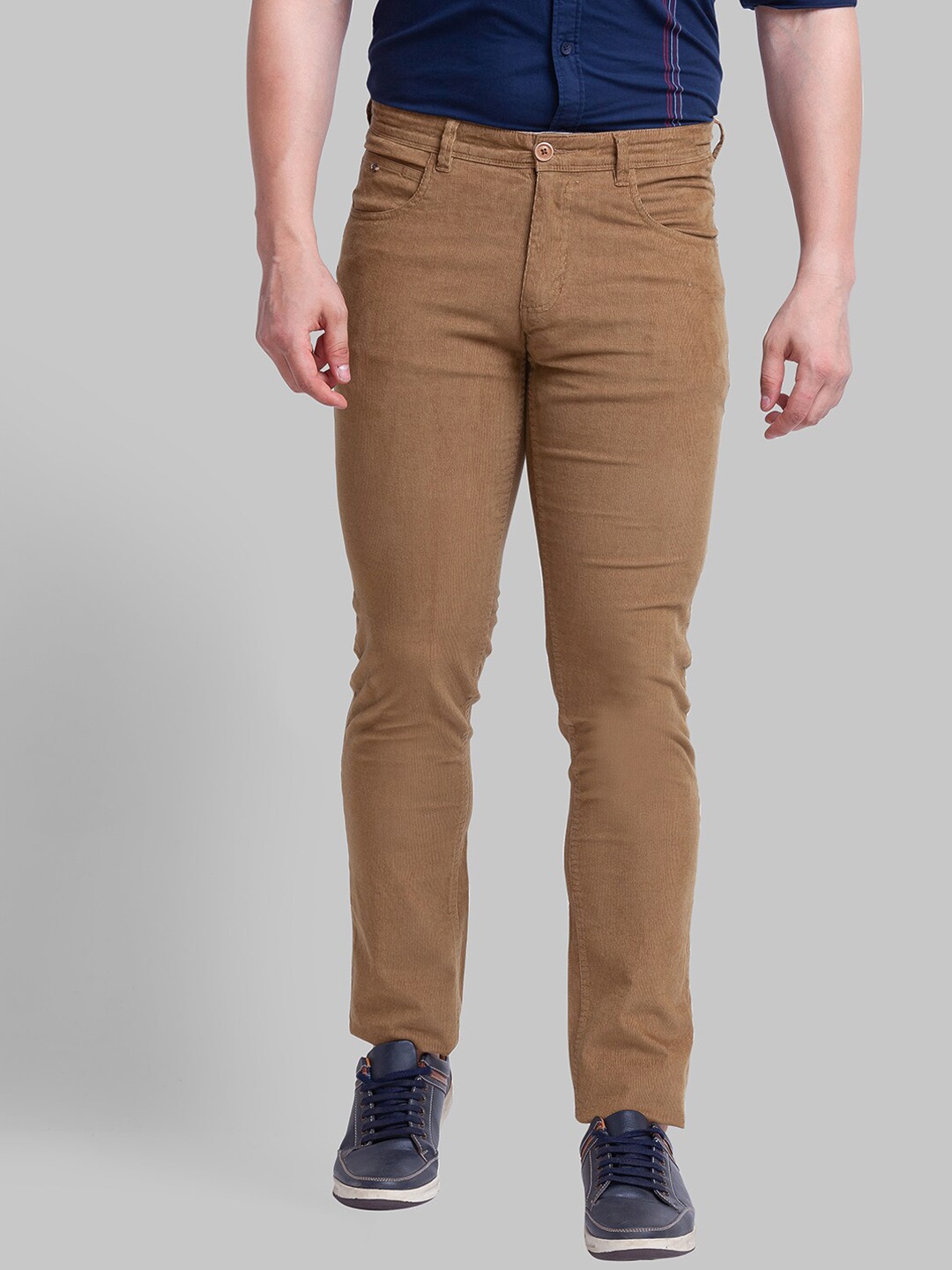 

Parx Men Khaki Tapered Fit Trousers